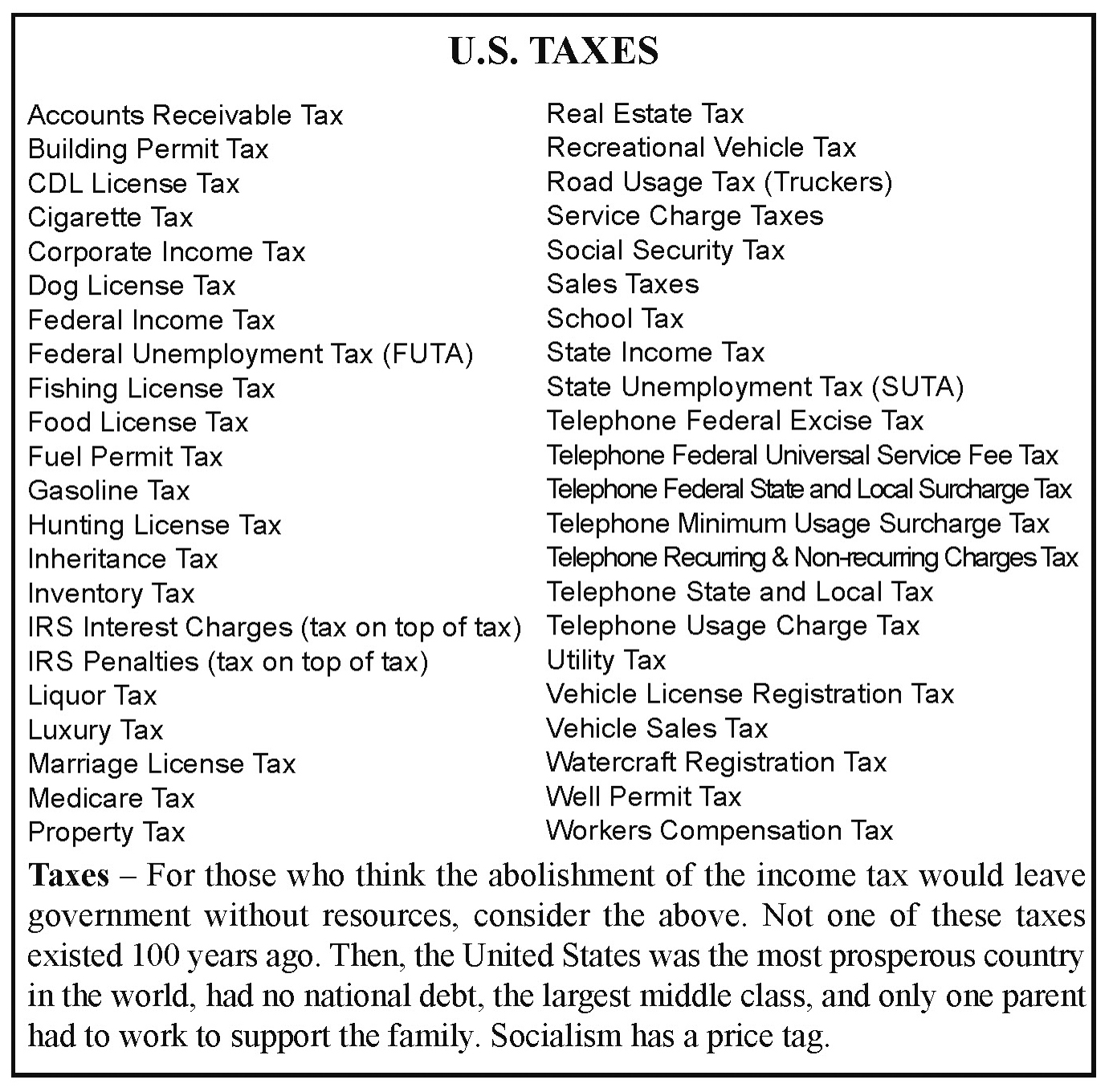 Us Taxes